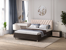 160-200 Кровать Ora Дуб Кантербери/Teddy 304 Тауп